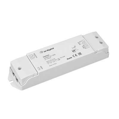 Диммер SMART-D1-DIM (12-24V, 1x10A, 2.4G) (Arlight, IP20 Пластик, 5 лет), 029920