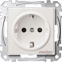 M-Creativ Розетка 2К+З 16А 250В~, бел. прозрачн.