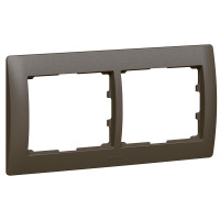 Legrand Рамка - Galea Life - 2 поста - горизонтальный монтаж - Dark Bronze, 771202
