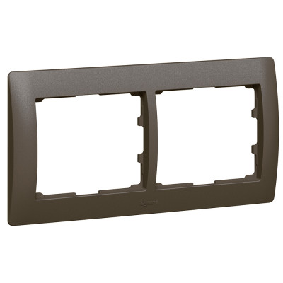 Legrand Рамка - Galea Life - 2 поста - горизонтальный монтаж - Dark Bronze, 771202