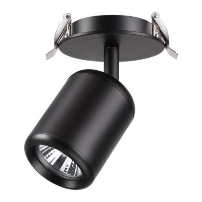 Novotech 370451 SPOT NT19 282 черный Встраиваемый светильник IP20 GU10 50W 220V PIPE