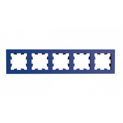 ATN001105 - ATLASDESIGN 5-постовая РАМКА, универсальная, АКВАМАРИН, Systeme Electric