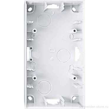 M-Elegance Коробка 1-ная для накладного монтажа, бел.