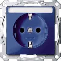 SM Розетка cо шторк., полем для надписии 2К+З 16А 250В~, голубая SM Розетка cо шторк., полем для надписии 2К+З 16А 250В~, голубая