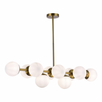 ST LUCE SLE1191-202-10 Светильник потолочный Золотистый/Белый E27 10*60W