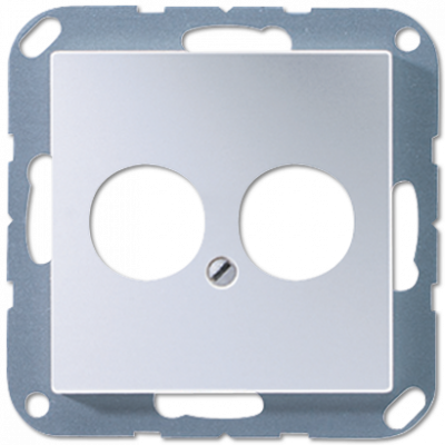 Крышка для 2-х гнезд, алюминий, A562-2AL