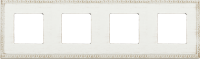 FD01214BD Fede Toledo Provence Рамка 4-ная, White Decape