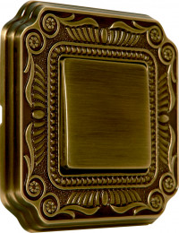 Fede Выключатель 1-клавишный, цвет Bright Patina, серия Toscana Firenze