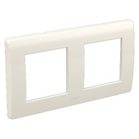 ДКС Рамка на 2+2 модуля (двухместная), белая, RAL9010, 75012W