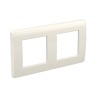 ДКС Рамка на 2+2 модуля (двухместная), белая, RAL9010, 75012W