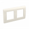 ДКС Рамка на 2+2 модуля (двухместная), белая, RAL9010, 75012W