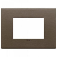 Vimar Накладка на 3 модуля, темная бронза, 22653.12