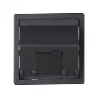 Simon 75 Графит Адаптер на 1 RJ45(12) 75528-, 75540-, 75541-, 75544-39, 75542-30, наклон, 82578-38