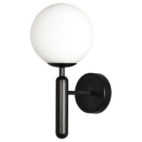 LUSSOLE Cleburne Бра настенные, цвет основания - черый, плафон - стекло (цвет - белый), 1x40W G9, LSP-8592