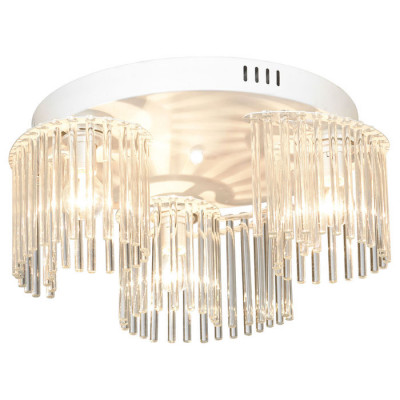 LUSSOLE Dale Люстры потолочные, цвет основания - белый, плафон - стекло (цвет - прозрачный), 3x40W E14, LSP-8419