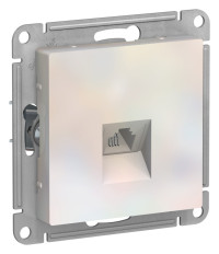 ATN000481 - ATLASDESIGN РОЗЕТКА телефонная RJ11, механизм, ЖЕМЧУГ, Systeme Electric