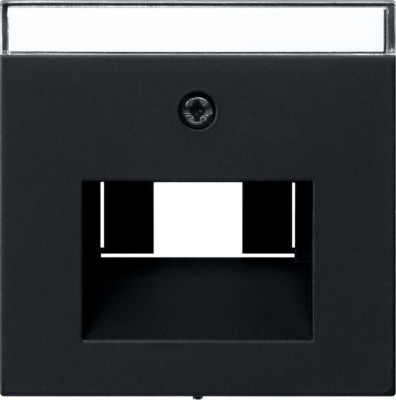 0284005 Gira Накладка для коммутационной розетки UAE/IAE с полем для надписи