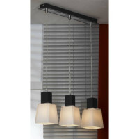 LUSSOLE LENTE Подвесной светильник, цвет основания - хром, плафон - стекло (цвет - белый), 3x40W E14, LSC-2506-03