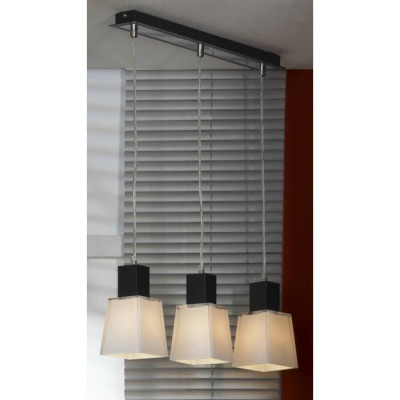 LUSSOLE LENTE Подвесной светильник, цвет основания - хром, плафон - стекло (цвет - белый), 3x40W E14, LSC-2506-03