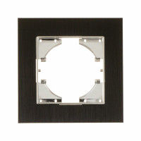 С1110-036 GUSI UGRA РАМКА 1-местная, алюминий, цвет коричневый., С1110-036