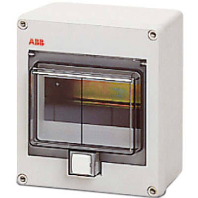 - EUROPA IP55 бокс настенный 6М прозр.дверь серый