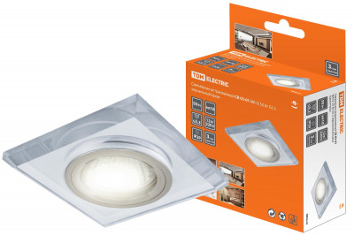 Светильник встраиваемый СВ 03-01 MR16 50Вт G5.3 зеркальный/хром TDM Electric, SQ0359-0043