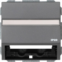 087067 Gira Накладка с опорной пластиной для розеток средств связи