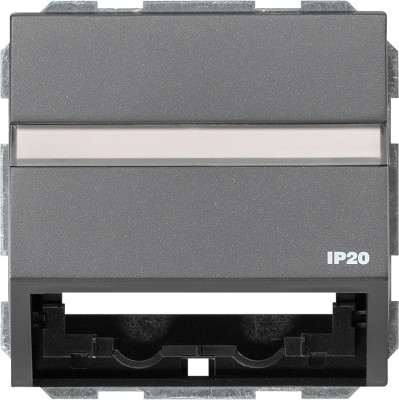 087067 Gira Накладка с опорной пластиной для розеток средств связи