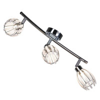 LUSSOLE NELSON Спот, цвет основания - хром, плафон - акрил (цвет - белый), 3x40W G9, LSP-0100