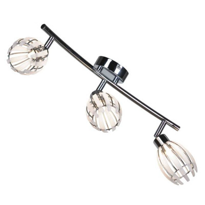 LUSSOLE NELSON Спот, цвет основания - хром, плафон - акрил (цвет - белый), 3x40W G9, LSP-0100