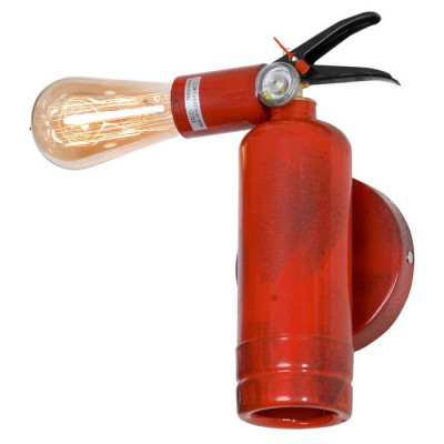 LUSSOLE SITKA Бра, цвет основания - красный, 1x60W E27, LSP-9544