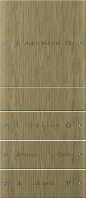 2134607 Gira Комплект клавиш, 4 шт. ( 1+3) ГРАВИРОВКА