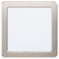 99184 Светодиод. встраив. светильник FUEVA 5, 10,5W (LED), 166х166, ET26, 1350lm, 4000K, сталь, нике