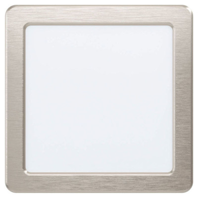 99184 Светодиод. встраив. светильник FUEVA 5, 10,5W (LED), 166х166, ET26, 1350lm, 4000K, сталь, нике