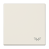 Клавиша для  выключателя с символом "свет"; слоновая кость, LS990L