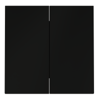 Клавиши для выключателя/переключателя двухклавишного, S70 (черный матовый), VLS000308