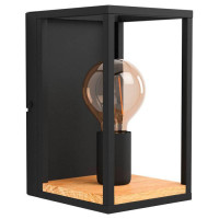 99796 Бра LIBERTAD, 1Х40W, E27, L140, H240, A165, сталь/дерево, черный/коричневый