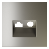 Накладка для розетки TV+RJ45 кат. 6, S70 (шелк), VLS002704