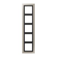 Рамка 5-кратная; благородная сталь, лакированная, ESD2985-L