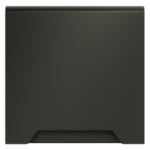 Накладка для розетки с заземлением, защитными шторками и крышкой, S70 (титан), VLS000806