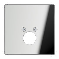 Крышка для одного гнезда подключения громкоговорителя; полированный хром, GCR2962-1