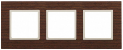 ЭРА 14-5303-09 Elegance Дуб/сл.кость Дерево Рамка 3-ая