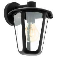 98121 Уличный светильник настенный MONREALE, 1х60W(E27), L230, H275, А255, лит. алюминий, черный/пла