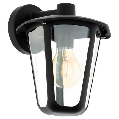 98121 Уличный светильник настенный MONREALE, 1х60W(E27), L230, H275, А255, лит. алюминий, черный/пла