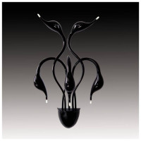 Lightstar 751657 (MB8098-5A BK) Бра Cigno collo 5х20W G4 ЧЕРНЫЙ (в комплекте)