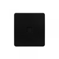 Розетка ROUND компьютерная RJ45 кат6 с/у оникс KRANZ, KR-78-0724-3