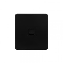 Розетка ROUND компьютерная RJ45 кат6 с/у оникс KRANZ, KR-78-0724-3