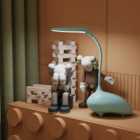 Светильник настольный Gauss Qplus модель GTL701 6W 330lm 2700-6000K 5V Li-ion 1200mA голубой детский диммируемый LED 1/10/30, GT7016