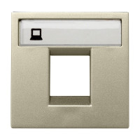 N2218.1 CV - Накладка для 1-го суппорта/разъёма типа 2017... и/или 2018..., 2-модульная, серия Zenit, цвет шампань - 2CLA221810N1901