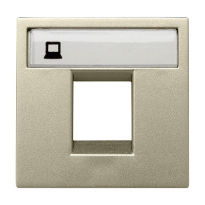 N2218.1 CV - Накладка для 1-го суппорта/разъёма типа 2017... и/или 2018..., 2-модульная, серия Zenit, цвет шампань - 2CLA221810N1901